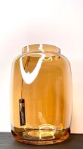 Een Gouden Tip - Vaas - Amber - Roze - 18x25cm