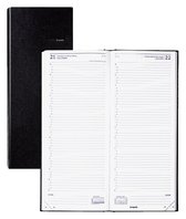 Brepols Agenda 2022 - Saturnus lang - Lima - 12,8 x 33 cm - Zwart