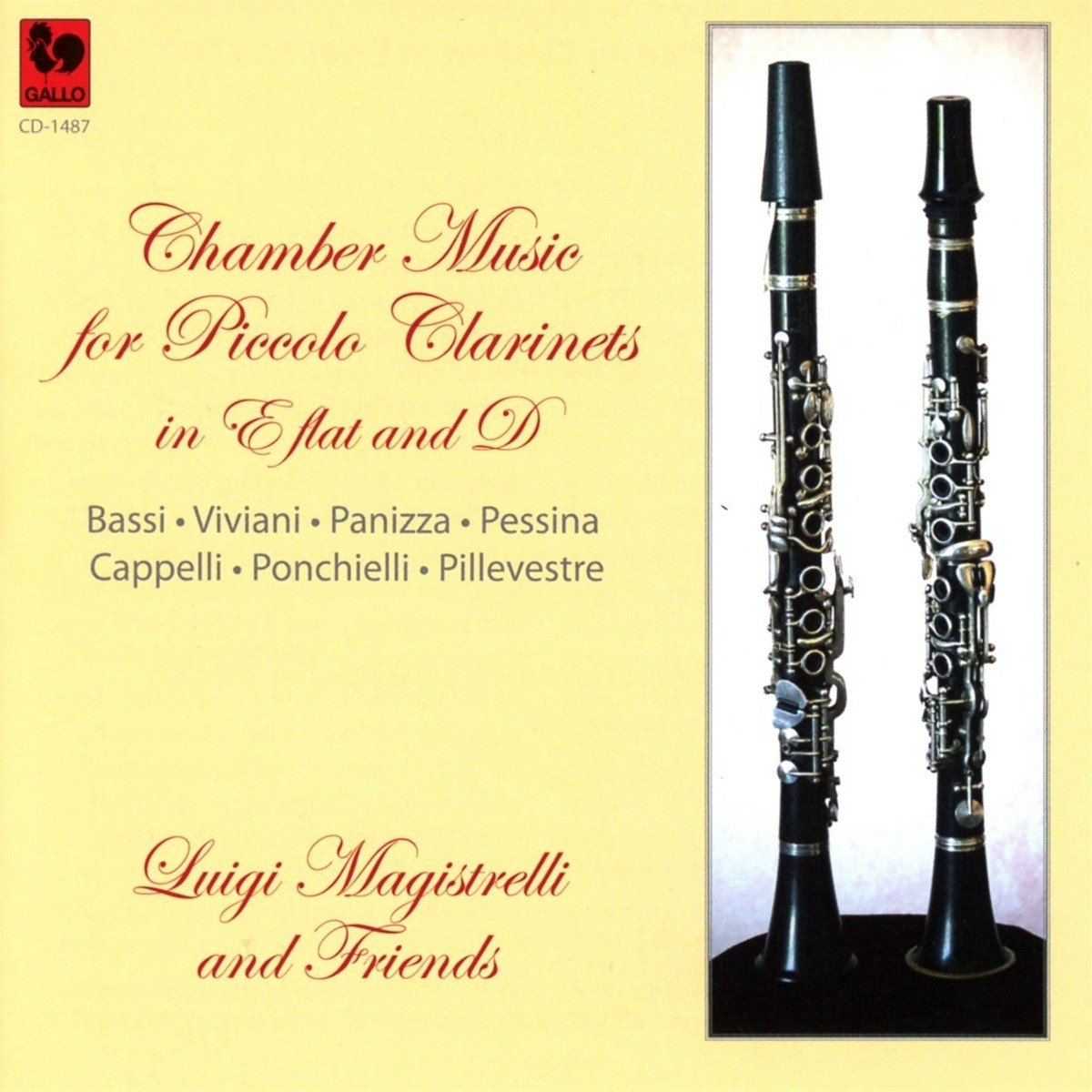Luigi Magistrelli And Friends - Chamber Music For Piccolo Clarinets In E Flat And D (CD)