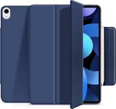 Hoes geschikt voor Apple iPad Mini 2021 – Magnetische Smart Folio Book Case – Blauw - Apple Pencil Case - Apple - iPad Mini 6 - iPad Hoesje - Ipad Case - Ipad Hoes - Autowake - Magnetic - Tri-fold - Tablethoes - Smartcase - Smartfolio