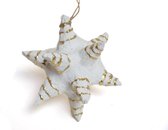 Floz Design duurzame kerstboomhanger - papier-maché kerstster - stevige kwaliteit - 12 cm - fairtrade