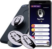 TapHet - PAARS - Jouw Socials Delen Met 1 Tap - NFC Sticker - Digitaal Visitekaartje - Telefoon Sticker & Pop Socket - Social Media Marketing - Contactloos - NFC Tags