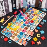 ProBits ® - 3D Voorschoolse Kinderen Educatief Speelgoed Houten Montessori Puzzel Rekenkundige Magnetische Vissen Digitale Vorm Bijpassende Bouwsteen Speelgoed