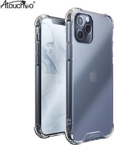 iPhone 12 hoesje - Anti Burst Transparent - TPU PC Back Cover Space Case - iPhone 12 hoesje siliconen transparant case