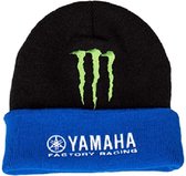 BEANIE YAMAHA Zwart / Blauw + Monster Energy & YAMAHA Logo