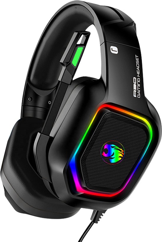 Gaming headset met microfoon - headset ps4, ps5, xbox one, xbox series en pc - 7. 1 surround sound