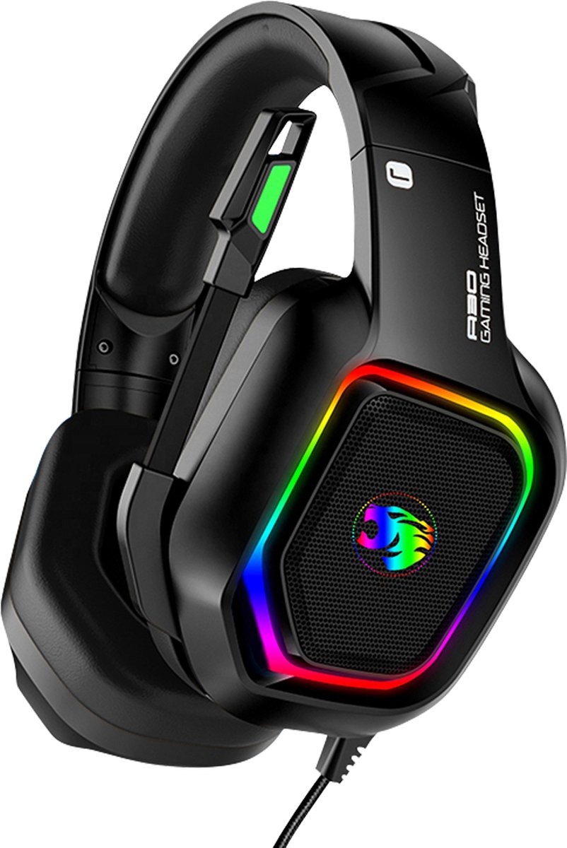 10€01 sur Casque Gaming PS4,Casque Gamer Filaire PC avec Lumière  LED,Ecouteurs Son Stéréo,Compatibilité avec Xbox One, Nintendo Switch Rouge  - Casque PC - Achat & prix