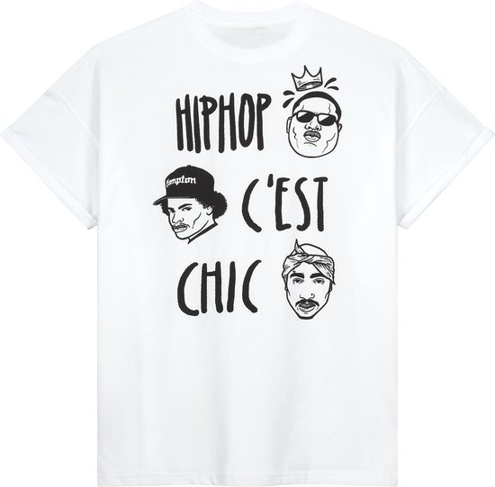 Hip Hop C’est Chic - Oversized - Wit T-shirt