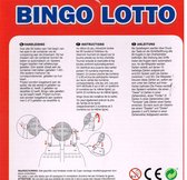Voor uw eindejaars avond. Kunststof en papier/ karton Bingo en lotto spel 24 kaarten 90 nummers voor boven 3 jaar Handleiding N/F/D