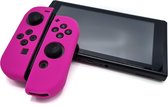 Siliconen Joy-Con Controller Hoesjes | Beschermhoes Skin | Geschikt voor Nintendo Switch & Lite | Softcover Case | Grip | Roze