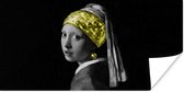 Poster Meisje met de parel - Goud - Kunst - 150x75 cm