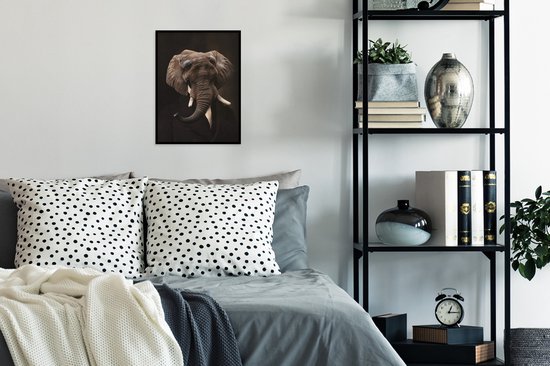 Fotolijst incl. Poster - Schilderij - Olifant - Oude meesters - 30x40 cm - Posterlijst