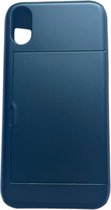 iPhone Xr pashouder hoesje - pasjes - Telehoesje - slide armor - apple - iPhone - Opberging - Creditcard - 2 in 1 - In 7 kleuren - Zwart - Donker blauw - Donker groen - Grijs - Gou