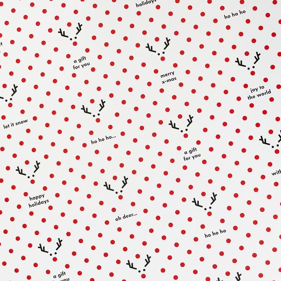 vormgevoel - Cadeaupapier - Kerstmis 20 vel (42 x 60 cm) + 30 Giftcards + 24 Sluitzegels