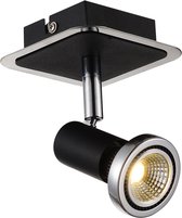 XZIBIT spot 1xGU10 5W LED incl. zwart/chroom