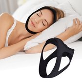Interesting Living - Anti snurk - Snurk Beugel - Zwart - Voor man en vrouw - Universeel - Snurkbeugel - Zwart - Chin strap - Snurken oplossing