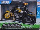 Non-branded Motorfiets Moto Junior 18 Cm Zwart/zilver/geel