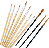 9 -delige penselenset - Verfborstelsets 8 stuks - Penselen - Verven met penselen Brush set