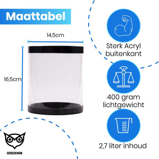 Good2know Telefoon Kluis met Tijdslot - Stoppen met Roken - Timer – Kluis - Opbergdoos - Kitchen Safe - Zwart – meer Focus & Zelfdiscipline