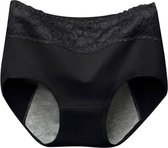 3 Menstruatie ondergoed M - Zwart Kant