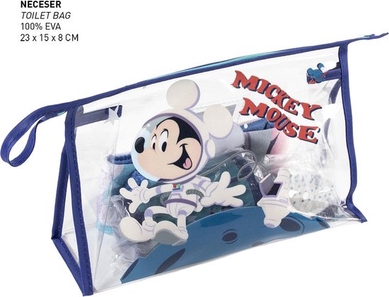 Trousse de toilette Disney Mickey Mouse - Ensemble de voyage - Cadeau -  Avec contenu | bol.com