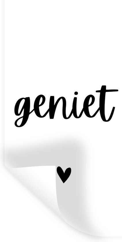 Stickers Stickers muraux - Citation - Vie - Heureux - 20x40 cm - Feuille adhésive - Cadeau Saint Valentin