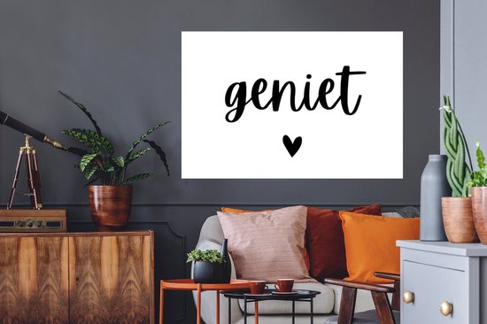 Stickers muraux - Citations - Enjoy - Proverbes - 120x80 cm - Film adhésif