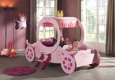 Baby Nora VIPACK Prinsessen Koets Kinderbed Inclusief Matras En Lattenbodem - Roze - Bed - Matras - 1 Persoons - Meisjesbed