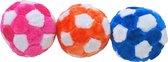 Boon Dogtoy - Speelgoed - Voetbal - Assortimentkleur - Rood/Wit - Blauw/Wit - Of - Oranje/Wit - 12.5CM - 1ST