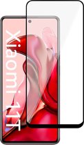 Screenprotector Glas voor Xiaomi Mi 11T - Full Screen Beschermglas Screen Protector - 1x