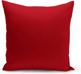 Velvet kussenhoes - Rood/Bruin - 45x45 cm - Fluweel -Kussenloop