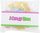 The candy box snoep mix snoepzakjes - 'Zon Zee Strand' snoep - Gevuld met 200 gram snoep mix Uitdeel en verjaardag cadeau man, vrouw, kinderen met Lik Schelpen, Haverstropitten en