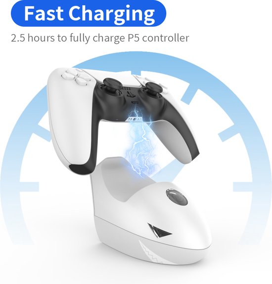 Station de charge PlayCool Solo Shark Convient pour Playstation 5- Station  de charge -... | bol.com