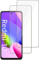 Geschikt voor Xiaomi Redmi 10 Screenprotector Glas - Beschermglas Screen Protector - 2x