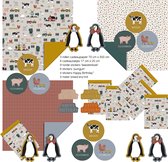 Luxe cadeaupapier - Inpakpapier - Cadeau inpak set - 'boerderij' - Verjaardag - Huwelijk