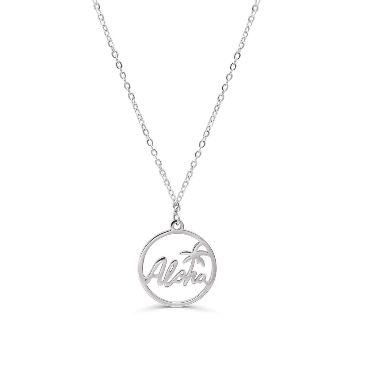 Victorious Dames Ketting Zilver – Aloha Hawaii – 925 Zilver - 45cm