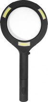 vergrootglas met licht Zoom 24 x 11,2 cm ABS zwart