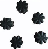 Nothing To Lose- Magneten- Flower - Zwart - 5 stuks - Moodboard - Whiteboardmagneten - Ophangmagneten - Magneten