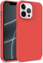 Apple iPhone 13 Pro Max Hoesje Flexibel en Dun TPU Back Cover Rood