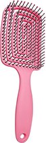 Platte Borstel - Voor Alle Haartypes - Open Basis - Roze
