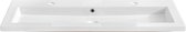 Dubbele wasbak 121 cm – Keramiek – Duurzame Wastafels – Stijlvolle Wastafel Badkamer - Badkamer Wasbak - Perfecthomeshop
