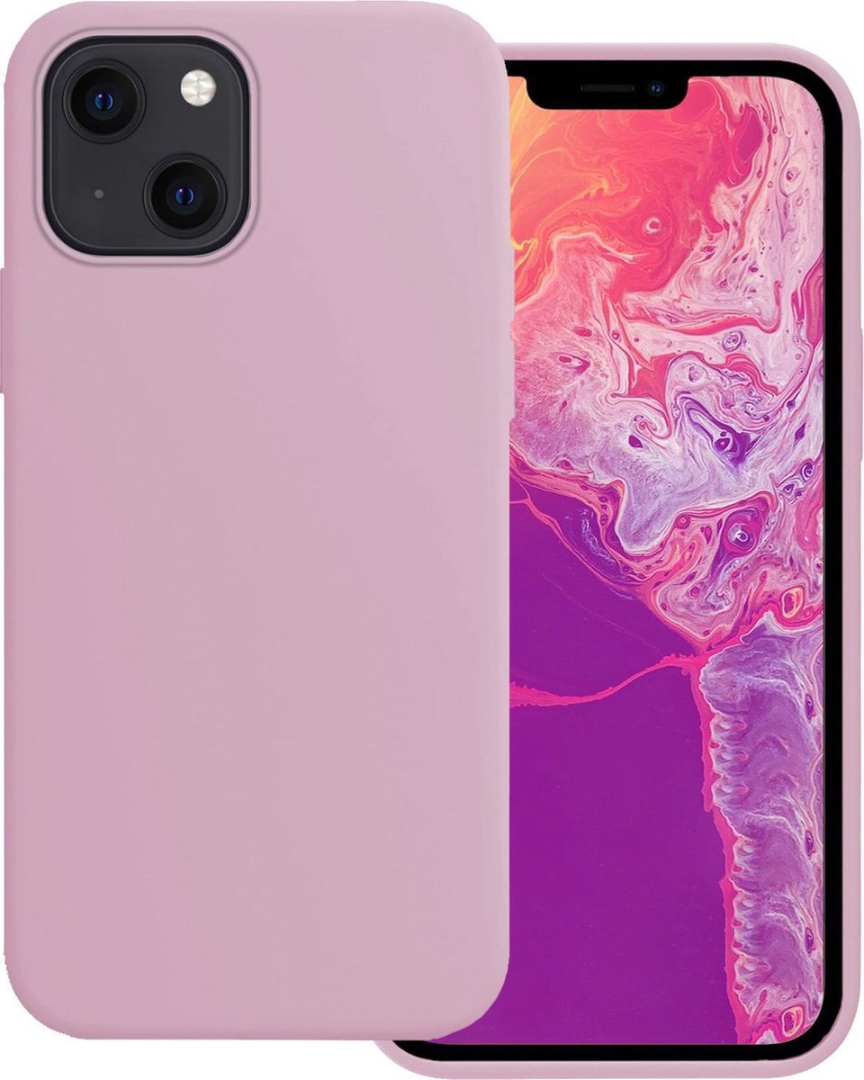 Hoesje Geschikt voor Apple iPhone 13 - Sterk & Shockproof - Hoes Cover - Siliconen Case - Lila