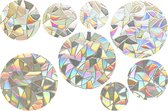 Raamsticker - Cirkels - Suncatcher - Rainbow - Raamdecoratie - Raamfolie - Statisch - Zelfklevend - Sticker