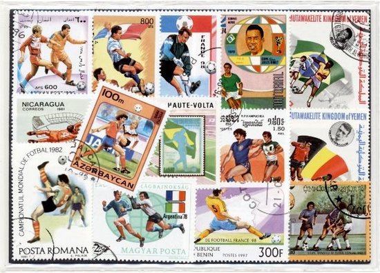 Thumbnail van een extra afbeelding van het spel WK – Luxe postzegel pakket (A6 formaat) : collectie van 25 verschillende postzegels van WK – kan als ansichtkaart in een A6 envelop - authentiek cadeau - kado - geschenk - kaart - wereld kampioenschap - voetbal