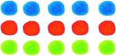 splashballen blauw/groen/rood 15 stuks