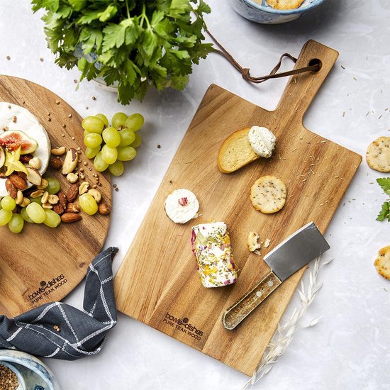 Bowls and Dishes Pure Teak Wood Serveerplank Borrelplank