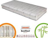 Pocketveermatras Koudschuim HR - Bamboo Exclusive - Koudschuim matras circa 24cm dik - 150x220cm