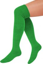 Paire Chaussettes longues vertes tricotées taille 39-46 - Chaussettes tyroliennes hommes femmes chaussettes de football festival Oktoberfest football sport