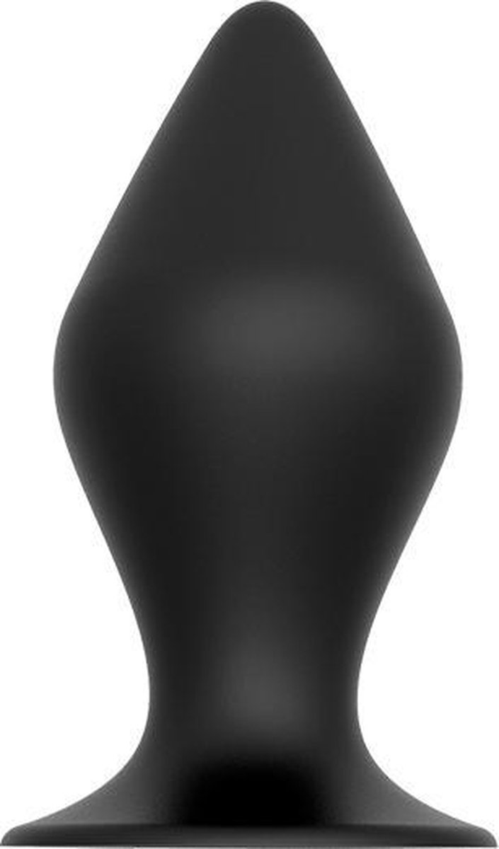 Goedkoopste Zwarte Siliconen Buttplug 13 cm