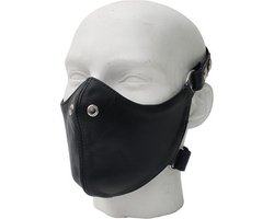 Mister B Leren Bike Masker - Zwart